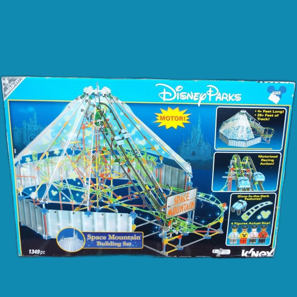 Rare Disney Parks K'NEX Space Mountain Building Set 2010 60058 Sealed New